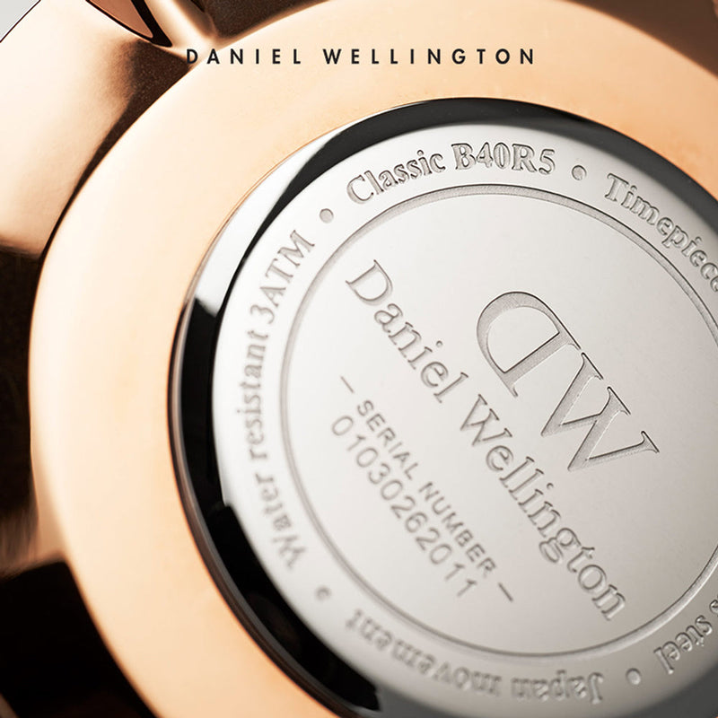 Shop Daniel Wellington Classic Canterbury White Dial Two Tone NATO Strap Watch For Women - DW00100030 in USA