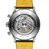 Shop Breitling Navitimer B01 Chronograph 46 Green Dial Black Leather Strap Watch for Men - AB0137241L1P1 in USA