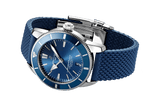 Shop Breitling Superocean Heritage II B20 44mm Blue Dial Blue Rubber Strap Mens Watch - AB2030161C1S1 in USA