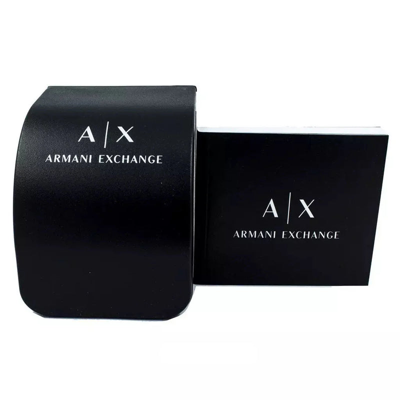 Armani Exchange Hampton Chronograph Black Dial Silver Steel Strap Watch For Men - AX2152 Buy Now By Armani Exchange