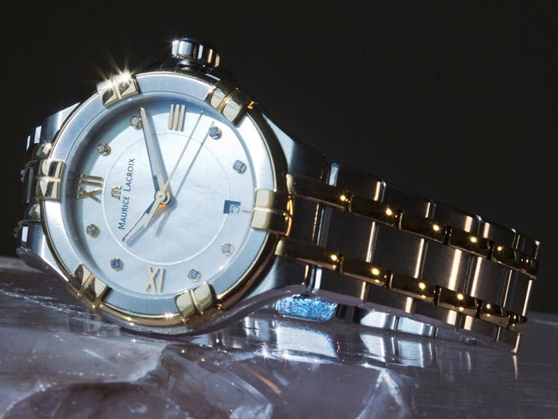 Maurice Lacroix Aikon Mother of Pearl Dial Two Tone Steel Strap Watch for Women - A11006-PVY13-171-1 Buy Now By Maurice Lacroix