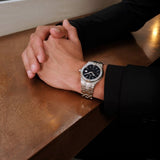 Maurice Lacroix Aikon Date Quartz Black Dial Silver Steel Strap Watch for Men - AI1108-SS002-330-1 Buy Now By Maurice Lacroix