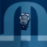 Maurice Lacroix Automatic PVD Limited Edition Blue Dial Blue Silicon Strap Watch For Men - AI6007-PVC00-430-4 Buy Now By Maurice Lacroix
