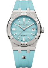 Maurice Lacroix Aikon Automatic Sky Blue Dial Silver Steel Strap Watch For Men - AI6008-SS00F-431-C Buy Now By Maurice Lacroix