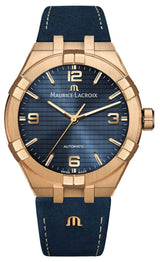 Maurice Lacroix Aikon Limited Edition Blue Dial Blue Leather Strap Watch For Men - AI6008-BRZ01-420-1 Buy Now By Maurice Lacroix