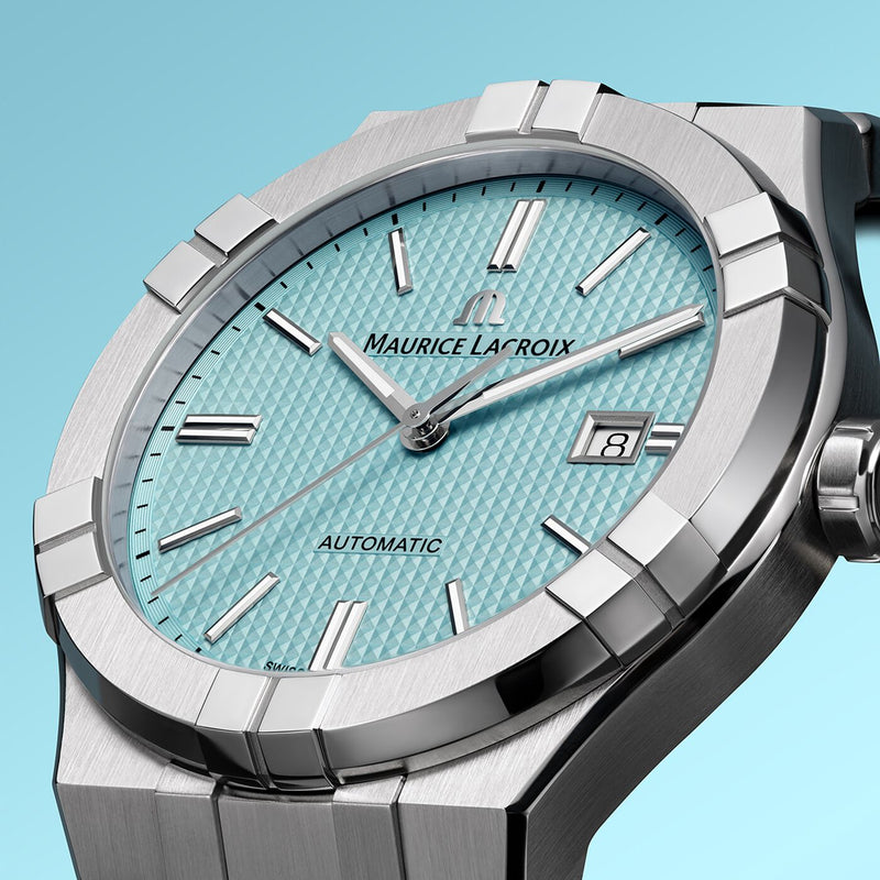 Maurice Lacroix Aikon Automatic Limited Summer Edition Blue Dial Silver Steel Strap Watch For Men - AI6008-SS00F-431-1 Buy Now By Maurice Lacroix