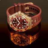 Maurice Lacroix Aikon Venturer Asia Special Edition Red Dial Red Rubber Strap Watch For Men - AI6058-BRZ6B-530-6 Buy Now By Maurice Lacroix
