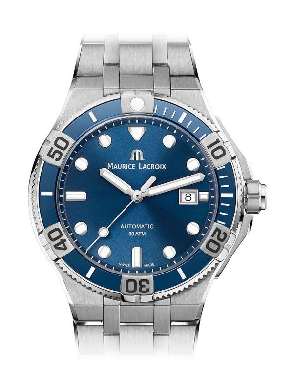 Maurice Lacroix Aikon Venturer Blue Dial Silver Steel Strap Watch for Men - AI6058-SS002-430-1 Buy Now By Maurice Lacroix