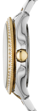 Fossil Cecile White Dial Two Tone Steel Strap Watch for Women - AM4543 Buy Now By Fossil
