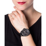 Fossil Cecile Multi Function Crystals Black Dial Black Steel Strap Watch for Women - AM4522 Buy Now By Fossil
