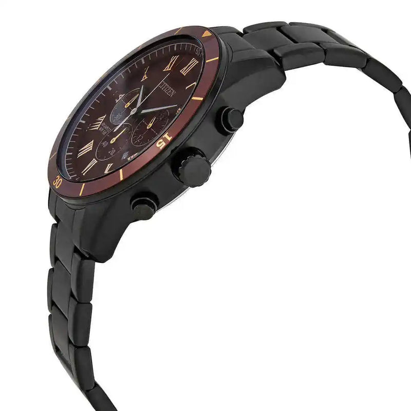Fossil Grant Sport Chronograph Black Dial Black Steel Strap Watch for Men - FS5374 Buy Now By Fossil