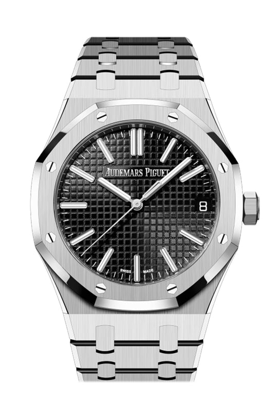 Audemars Piguet Royal Oak Automatic Grey Dial Silver Steel Strap Watch for Men - 15510ST.OO.1320ST.05