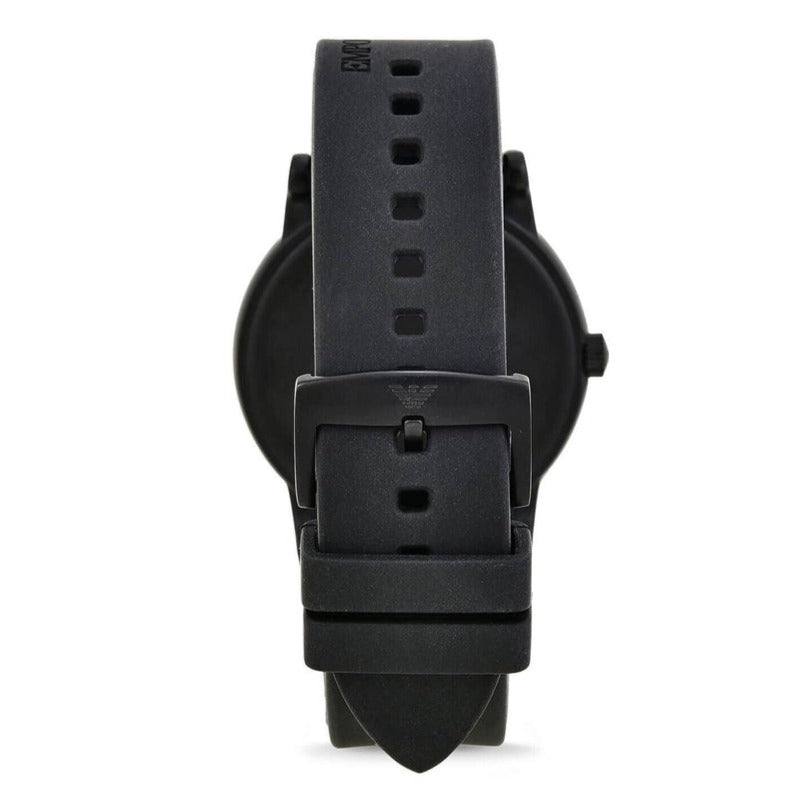 Emporio Armani Luigi Quartz Black Dial Black Silicon Strap Watch For Men - AR11071 Buy Now By Emporio Armani