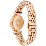 Emporio Armani Gianni T Bar Mother of Pearl Rose Gold Stainless Steel Strap Watch For Women - AR1909 Buy Now By Emporio Armani