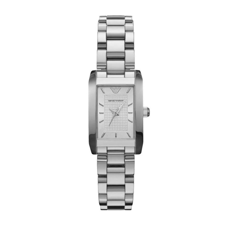 Emporio Armani Classic Diamonds Silver Dial Silver Steel Strap Watch For Women - AR3170 Buy Now By Emporio Armani