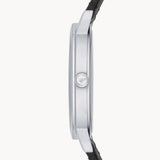 Shop Emporio Armani Kappa Analog Quartz Black Dial Black Leather Strap Watch For Men - AR11013 in USA