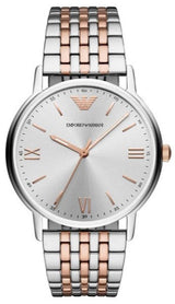 Emporio Armani Kappa Quartz Silver Dial Two Tone Mesh Bracelet Watch For Men - AR11093 Buy Now By Emporio Armani