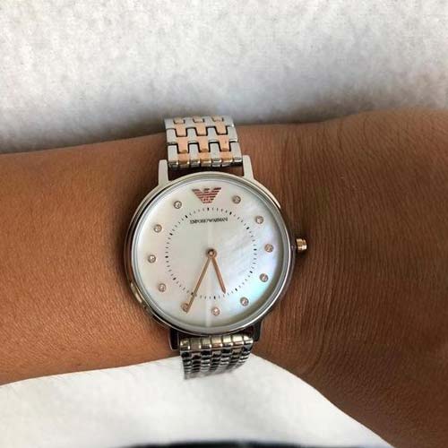 Emporio Armani Mother of Pearl Dial Two Tone Stainless Steel Watch For Women - AR11094 Buy Now By Emporio Armani