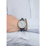 Emporio Armani Renato White DIal Blue Leather Strap Watch For Men - AR11119 Buy Now By Emporio Armani