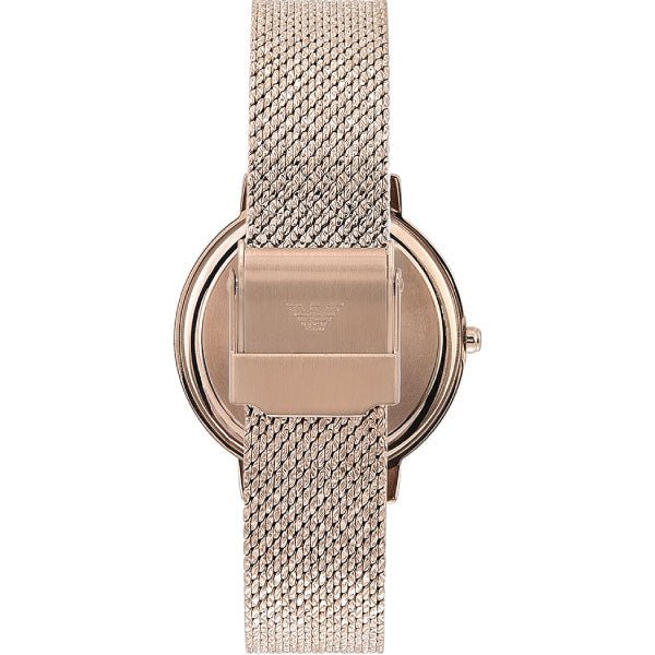 Emporio Armani Kappa Pink Dial Pink Mesh Bracelet Watch For Women - AR11129 Buy Now By Emporio Armani
