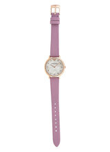 Shop Emporio Armani Kappa Mother Of Pearl White Dial Pink Leather Strap Watch For Women - AR11130 in USA