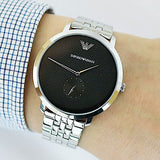 Emporio Armani Classic Quartz Black Dial Silver Steel Strap Watch For Men - AR11161 Buy Now By Emporio Armani