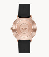 Emporio Armani Modern Slim Analog Silver Dial Brown Leather Strap Watch For Men - AR11163 Buy Now By Emporio Armani