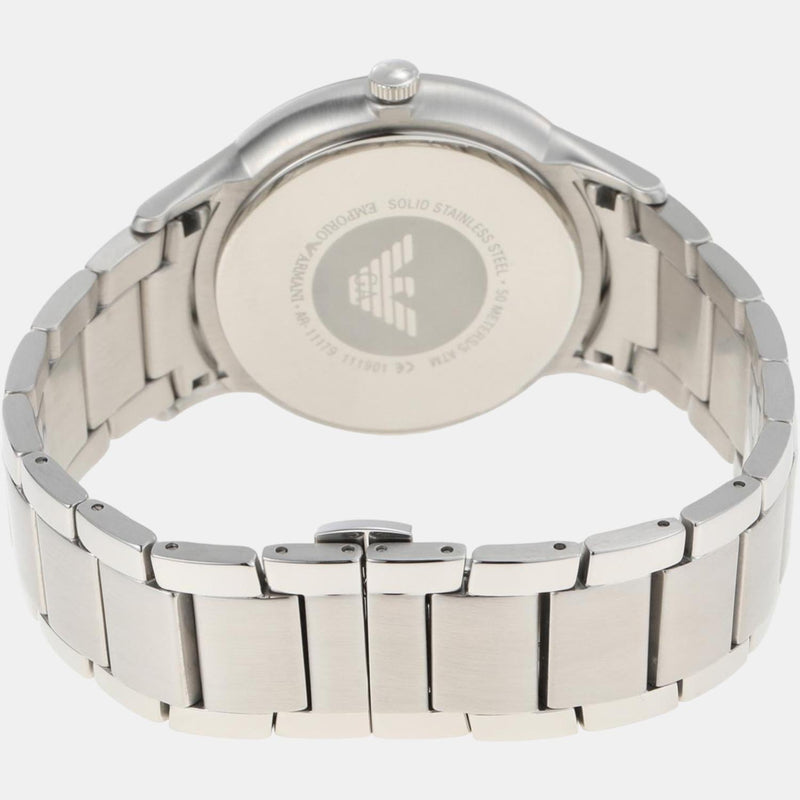 Emporio Armani Renato Quartz Black Dial Silver Steel Strap Watch For Men - AR11181 Buy Now By Emporio Armani