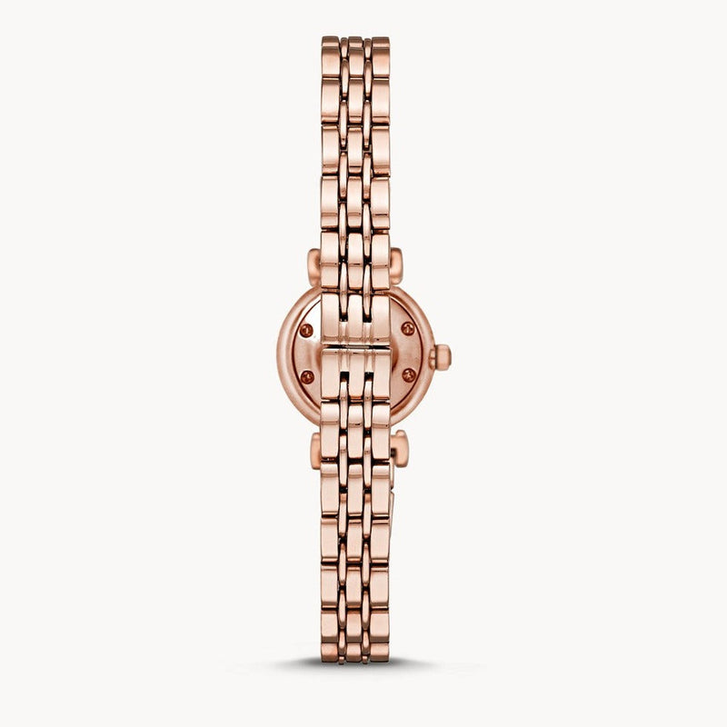 Emporio Armani Gianni T-Bar Mother of Pearl Dial Rose Gold Steel Strap Watch For Women - AR11203 Buy Now By Emporio Armani