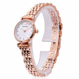 Emporio Armani Gianni T-Bar Mother of Pearl Dial Rose Gold Steel Strap Watch For Women - AR11203 Buy Now By Emporio Armani