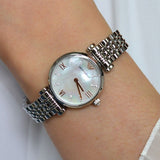 Emporio Armani Donna Mother of Pearl Dial Silver Steel Strap Watch For Women - AR11204 Buy Now By Emporio Armani