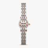 Emporio Armani Gianni T Bar Quartz Blue Dial Two Tone Steel Strap Watch For Women - AR11222 Buy Now By Emporio Armani
