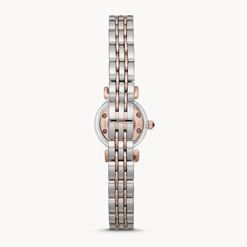 Emporio Armani Gianni T Bar Quartz Blue Dial Two Tone Steel Strap Watch For Women - AR11222 Buy Now By Emporio Armani