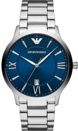 Emporio Armani Giovanni Quartz Blue Dial Silver Steel Strap Watch For Men - AR11227 Buy Now By Emporio Armani