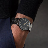 Emporio Armani Kappa Quartz Black Dial Two Tone Mesh Bracelet Watch For Men - AR11228 Buy Now By Emporio Armani