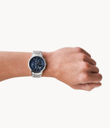 Emporio Armani Renato Chronograph Blue Dial Silver Steel Strap Watch For Men - AR11164 Buy Now By Emporio Armani