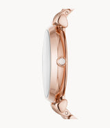 Emporio Armani T-Bar Gianni Crystal Pave Dial Rose Gold Steel Strap Watch For Women - AR11244 Buy Now By Emporio Armani