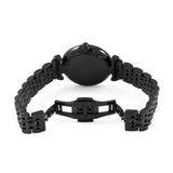Emporio Armani Gianni T Bar Black Dial Black Steel Strap Watch For Women - AR11245