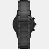 Emporio Armani Renato Chronograph Mother of Pearl Black Dial Black Steel Strap Watch For Men - AR11275 Buy Now By Emporio Armani