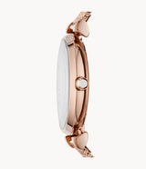 Emporio Armani Gianni T Bar Mother of Pearl Dial Rose Gold Mesh Bracelet Watch For Women - AR11320 Buy Now By Emporio Armani
