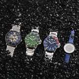Emporio Armani Gianni T Bar Quartz Crystals Silver Dial Blue Leather Strap Watch For Women - AR11344 Buy Now By Emporio Armani