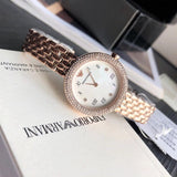 Emporio Armani Rosa Quartz Mother of Pearl White Dial Rose Gold Steel Strap Watch For Women - AR11355 Buy Now By Emporio Armani