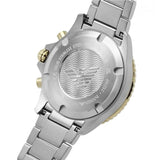Emporio Armani Diver Chronograph Green Dial Two Tone Steel Strap Watch For Men - AR11361 Buy Now By Emporio Armani