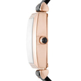 Emporio Armani Gianni T Bar Quartz White Dial Black Leather Strap Watch For Women - AR11408 Buy Now By Emporio Armani