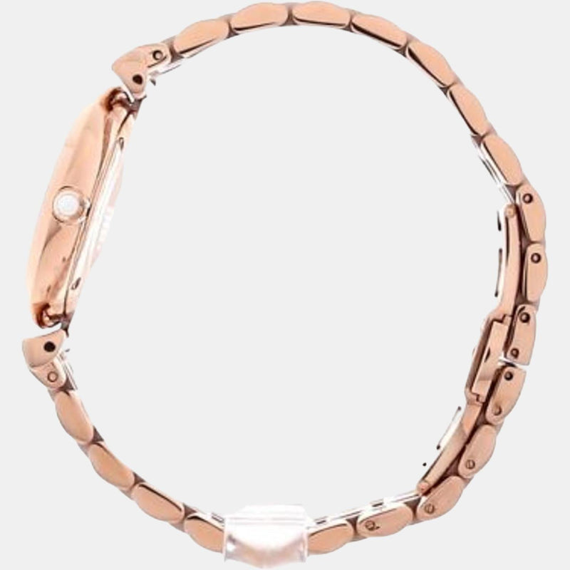 Emporio Armani Gianni T-Bar Crystals Silver Dial Rose Gold Steel Strap Watch For Women - AR11446 Buy Now By Emporio Armani