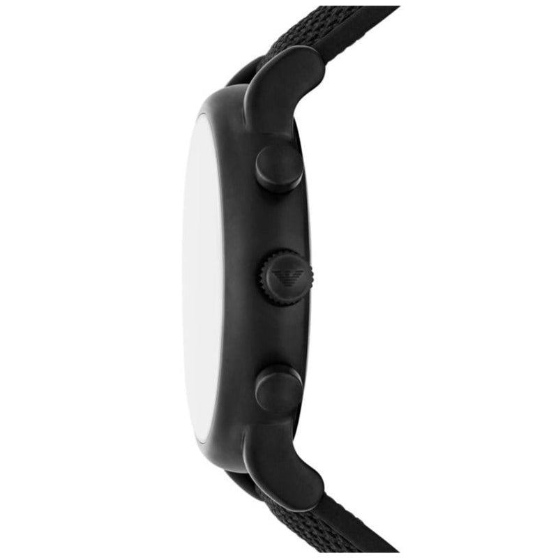 Emporio Armani Luigi Analog Black Dial Black Leather Strap Watch For Men - AR11450 Buy Now By Emporio Armani