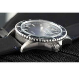 Emporio Armani Diver Three-Hand Quartz Blue Dial Blue Leather Strap Watch For Men - AR11516