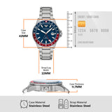 Emporio Armani Diver Quartz Blue Dial Silver Steel Strap Watch For Men - AR11339 Buy Now By Emporio Armani