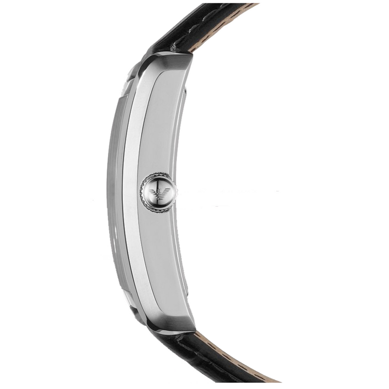 Emporio Armani Classic Analog Black Dial Black Leather Strap Strap Watch For Men - AR1604 Buy Now By Emporio Armani