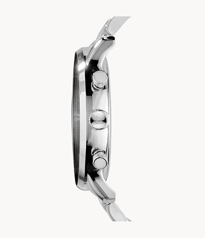 Emporio Armani Gianni Chronograph Blue Dial Silver Steel Strap Watch For Men - AR1648 Buy Now By Emporio Armani
